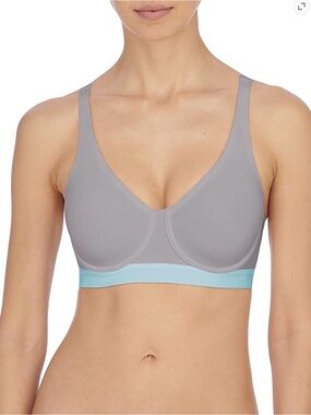 NWT Natori Recharge High Support Underwire Sports Bra 40DD Aqua Sky